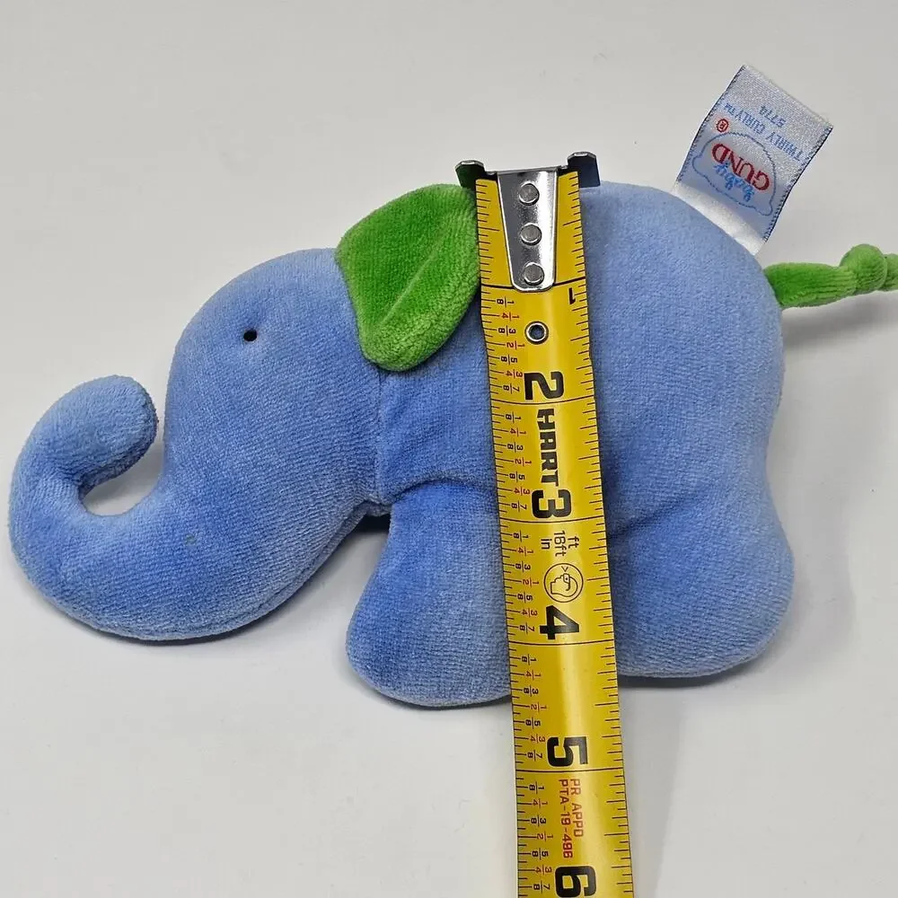Baby Toy Bundle Gund Elephant Twirly Curly Plush Manhattan Infant Wrist Rattle